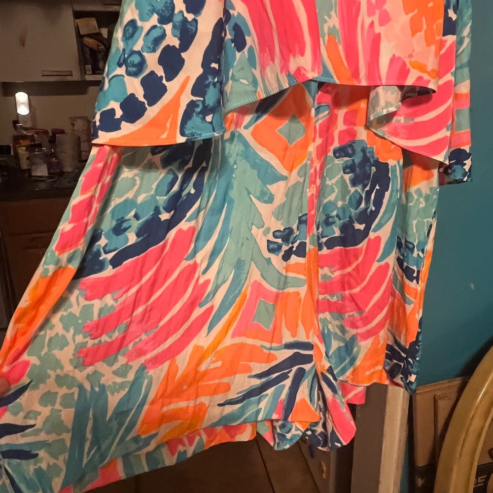 Lilly Pulitzer Pink and Blue Kids Romper - Picture 14 of 17